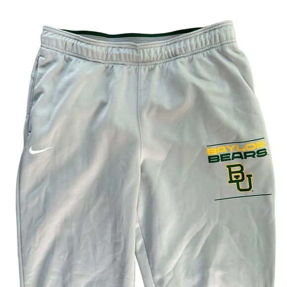 Baylor Bears Nike Dri Fit Gray Warm-Up Athletics Pants Size L Big 12 Football - Picture 3 of 5